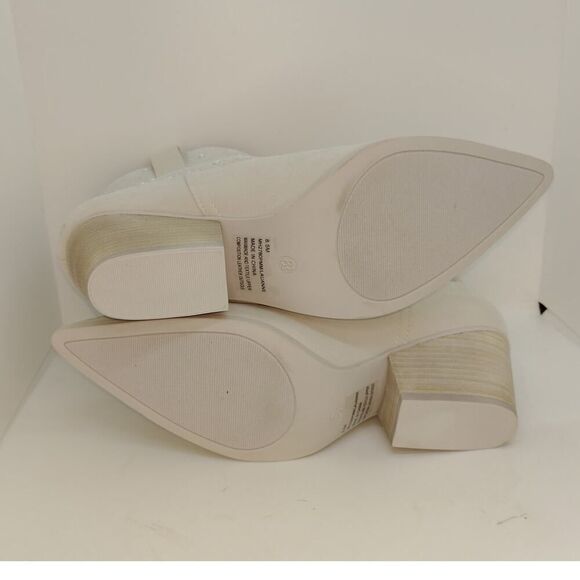 MIA Lau Anne Designer Womens NEW w/Tags Tan Embellished Ankle Boots - sz. 8 1/2 - Picture 6 of 7